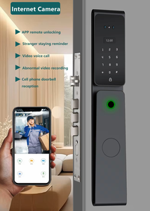F038 TTL Smart Digital Lock senza chiave per la casa e l'appartamento per la rete WiFi in legno e acciaio compatibile - Product Image 4
