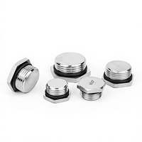 Bouchon hexagonal en acier inoxydable SS304, étanche, fileté, pour trou de vis de bouchon d'arrêt d'huile hydraulique, vente en gros pour boîtier