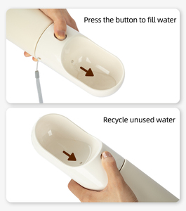 Botella de agua de viaje para perros de acero inoxidable con aislamiento de doble pared para exteriores, dispensador de agua portátil a prueba de fugas para mascotas, bebida para perros - Product Image 5