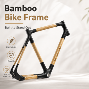 Treated Aluminum Alloy Bike <b>Frame</b> with Powder Coated Finish Bamboo Labs Custom Logo <b>Paint</b> and Universal Compatibility - Product Image 5