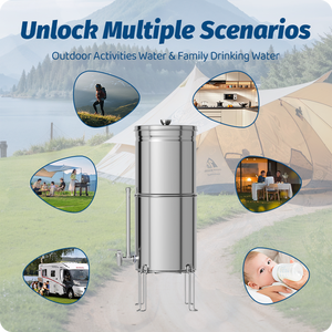 Filtro de Agua de Acero Inoxidable de 2.25/2.9 Galones con Certificación NSF 53, Elimina PFAS y COV, Compatible con <span class=keywords><strong>Filtros</strong></span> <span class=keywords><strong>Berkey</strong></span> PF-2/BB9-2 - Product Image 6