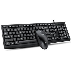 BAJEAL <b>Keyboard</b> Mouse Combo <b>Wired</b> Full Size For Office Home Desktop Laptop Use - Product Image 2
