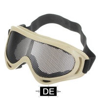 Lunettes de randonnée en plein air, masque de protection tactique pour les yeux, lunettes en maille métallique, lunettes de sécurité pour le camping et la chasse