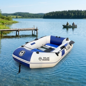B2001R 0 Glue Full Weld Process Solarmarine <span class=keywords><strong>Gommone</strong></span> da Pesca Piccolo <span class=keywords><strong>per</strong></span> 2 Persone con Pavimento in Legno e PVC, <span class=keywords><strong>Pompa</strong></span> Ricaricabile Opzionale - Product Image 1