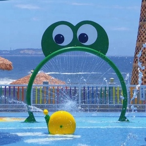 बच्चों स्प्रे पूल सवारी आउटडोर बच्चों पानी पार्क उपकरण पानी खेल संरचना मेंढक पानी आर्क - Product Image 2