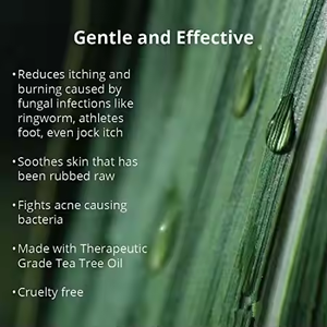 Gel Douche Naturel à l'Arbre à Thé et à la Menthe, Nettoyant en Profondeur, Rafraîchissant, pour l'Acné Corporelle, Format Voyage 250ml - Product Image 5
