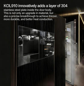 Frigorifero Congelatore Integrato 488L Side-by-Side Portatile a Basso Consumo Energetico Silenzioso No-Frost con Pannello Personalizzabile per Uso Domestico - Product Image 4