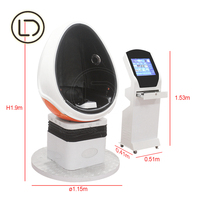 LeaderDream 1Seat Crazy Single White VR Egg Chair 9d Egg Dispositivo de realidad virtual Fabricante Shooting Motion Simulator