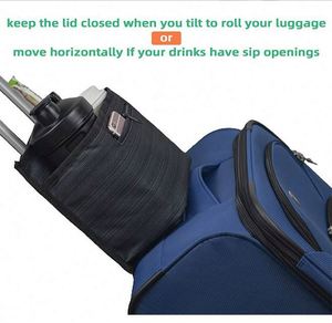 Échantillon Gratuit : Porte-Boissons de Voyage Pratique pour Valise, Support Mains Libres pour Voyageur, Lot de 2 Supports de Voyage pour Bagages - Product Image 4