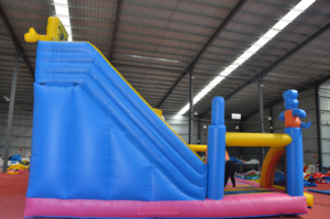 Parque Acuático Inflable con Tobogán de Personajes de Dibujos Animados en Colores Brillantes, Combinación de Juegos Inflables para Niños para Diversión al Aire Libre - Product Image 5
