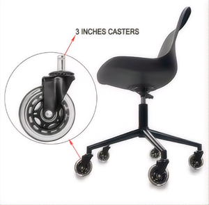 Roues <span class=keywords><strong>de</strong></span> chaise <span class=keywords><strong>de</strong></span> bureau universelles souples et sûres Matériau PU Frein Remplacement Roue à rouleaux <span class=keywords><strong>en</strong></span> <span class=keywords><strong>caoutchouc</strong></span> Roulette pivotante Quincaillerie pour meubles - Product Image 2