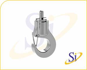 Attache-câble en laiton avec crochet, verrouillage de fil réglable pour lampes suspendues LED, crochet en laiton de qualité supérieure durable pour les fixations de câbles métalliques - Product Image 5