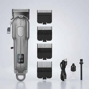 Cortadora de Pelo Eléctrica Profesional Premium Recargable Inalámbrica con Cuchilla de Acero Metálica USB para Barbería y Belleza en Casa - Product Image 1
