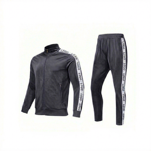 Men's Oversized Hooded Collar Tracksuits Solid Casual Custom Logo Printed Polyester/Cotton Fleece Heavyweight Breathable Winter - Product Image 3