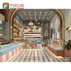 Refined Coffee Display Cabinet Tempered Glass Front Accessory Display Area Storefront Coffee Cabinet - Product Image 4