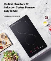 Table de cuisson à induction 2000W, plaque chauffante électrique à induction invisible