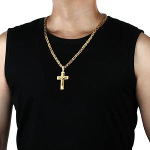 Venta caliente collar <span class=keywords><strong>de</strong></span> Cruz <span class=keywords><strong>de</strong></span> tres capas para hombre moda Jesús Cruz colgante <span class=keywords><strong>Biblia</strong></span> verso colgante collar cristiano <span class=keywords><strong>de</strong></span> acero inoxidable - Product Image 5