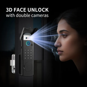 Wifi tuya mặt ID Video intercom không thấm nước kỹ thuật số điện thông minh vân tay ngoài trời Bàn phím cổng rim khóa Keyless khóa cửa - Product Image 2