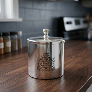 Conteneur en laiton plaqué argent - Product Image 1