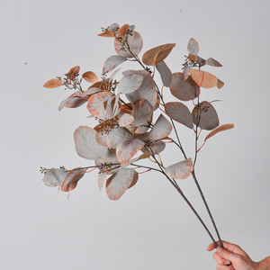Flower Delight Ramas de Eucalipto Artificiales de 30cm-100cm, Flores de Seda Color Púrpura Grisáceo para Decoración de Bodas - Product Image 2