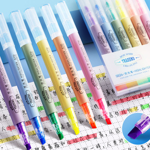 Juego de rotuladores S624, 6 colores, punta de pincel de gran capacidad para estudiantes, para escribir en diario - Product Image 1