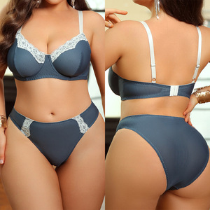 SMOOTH Plus Size Ace Set di Lingerie Erotica con Ferretto, Sexy e Passionale, Intimo Femminile a Tre Pezzi - Product Image 2