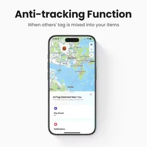 UGREEN CM520 Localizador de Seguridad Inteligente, Etiqueta Inteligente con Bluetooth, Rastreador GPS, AirTags para Auriculares, Equipaje, Localizador MFi para iOS - Product Image 6