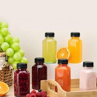 Vente en gros bouteille de boisson de jus en plastique recyclable de 350ml 500ml avec bouchons inviolables personnalisés 12oz 13oz 16oz