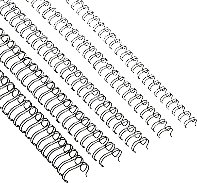 SAITAO Manufacture Spiral Binding Ring Custom 3:1/2:1 Pitch Custom Office Black Double Loop Wire Binding