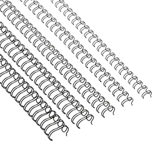 Saitao Fabricage Spiraalbinding Op Maat 3:1/2:1 Pitch Aangepaste Kantoor Zwarte Dubbele Lus Draad Binding