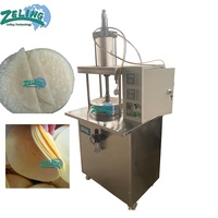 Presse à tortillas semi-automatique, machine à crêpes, roti, chapati, pain plat, équipement de boulangerie hydraulique pneumatique commercial