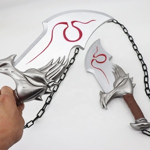 Lames du <span class=keywords><strong>Chaos</strong></span> God <span class=keywords><strong>of</strong></span> War en mousse PU, accessoire de cosplay, modèle d'arme sécurisé avec chaînes, unisexe, à partir de 5 ans - Product Image 5
