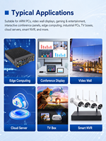 Carte mère d'affichage numérique 8K RK3588 6TOPS NPU WiFi 6 5G Android Linux pour systèmes d'affichage commercial et de murs vidéo