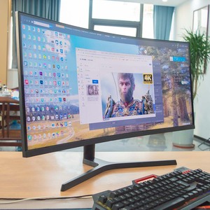 Nhà máy 165Hz Tốc độ làm tươi cao cong không viền PC nâng màn hình chơi game 34 inch 4K - Product Image 2