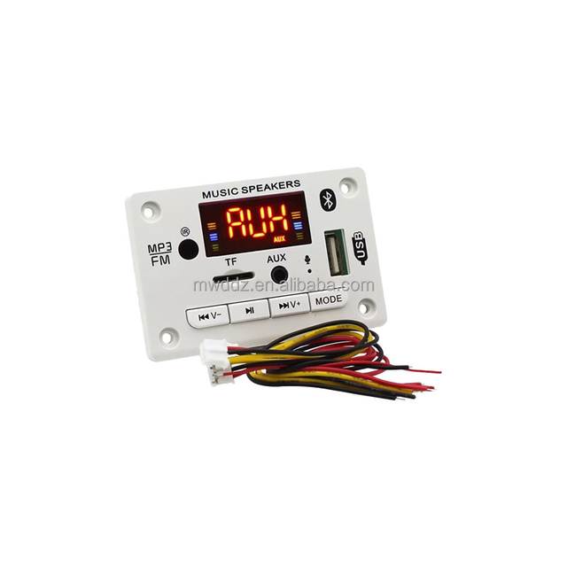 5V 12V Bluetooth 5.0 car MP3 decoding board with call FM radio DIY sound box TF card USB player
