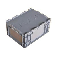 Caisse de stockage logistique Euro, bac de manutention recyclable, grande caisse en plastique empilable et solide