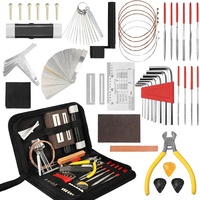 Kit d'outils de réparation et d'entretien de guitare 54 pièces, outils de luthier, outils à main, accessoires de nettoyage et d'entretien pour instruments à cordes de Chine