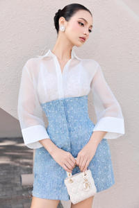 Camisa de hielo Entrega rápida Ropa de moda para mujer Tela elegante de alta calidad Enzo & Leo de la fábrica de Vietnam - Product Image 4