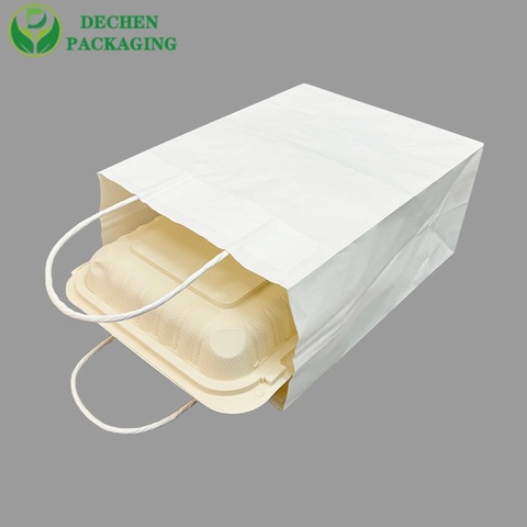 Recycled Brown Kraft Shopping Bags with Handles Bulk