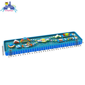 Lilytoys piscine gonflable eau Obstacle flottant parcours d'obstacles parc aquatique gonflable piscine eau jouets - Product Image 1