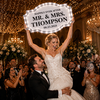 Panneau lumineux personnalisé DHD pour mariage, panneau LED illuminé pour la décoration d'événements et de réceptions, fabricant