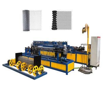Automatic Diamond Shape Metal Wire Mesh Weave Machine Making Chain Link Fence Knitting Machine Galvanized Wire Making Machine