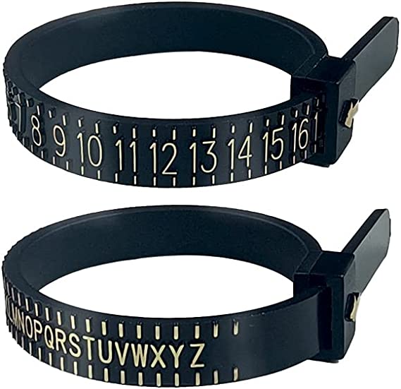 Лидер продаж, кольцо-сизер для США и Великобритании, измерительный инструмент, пластиковое кольцо-сизер для пальцев, измерительный инструмент, ремень для измерения обручальных колец