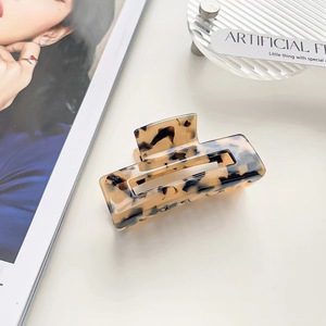 Pinza de Pelo Grande de 5.2cm de Alta Calidad, Venta al por Mayor, Ecológica, con Logotipo Personalizado, Diseño de Moda en Acetato con Efecto Carey, para Uso Diario, Tendencia - Product Image 3