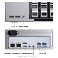 Mini PC Msecore Ultra 9 285H, serveur NAS, partage de données réseau 10 Gigabit, stockage cloud pour télétravail