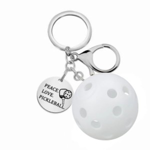 <span class=keywords><strong>Hot</strong></span>-bán pickleball thép không gỉ Keychain tự làm Hòa Bình tình yêu pickleball <span class=keywords><strong>Keyring</strong></span> - Product Image 6