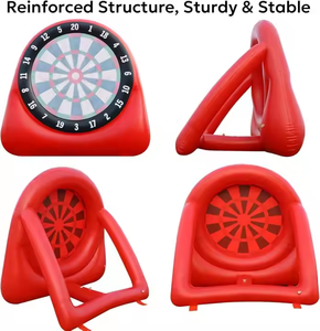 Grand jeu de fléchettes gonflable de 6 pieds de haut pour frapper et lancer, cible de fléchettes gonflable de football avec 4 balles de lancer - Product Image 3
