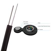 TIANJI-figura GYXTC8Y 8, autosoporte no blindado, cable óptico de fibra para exteriores, muestras gratis, superventas