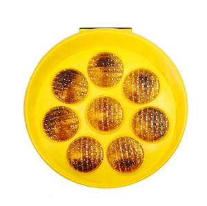 Lampada Lampeggiante <span class=keywords><strong>Solare</strong></span> a Forma di Girasole, Luce di Avvertimento Stroboscopica - Product Image 3