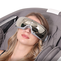 Masseur oculaire intelligent avec chaleur, compression d'air, musique Bluetooth, pliable, rechargeable, appareil de massage pour les yeux fatigués
